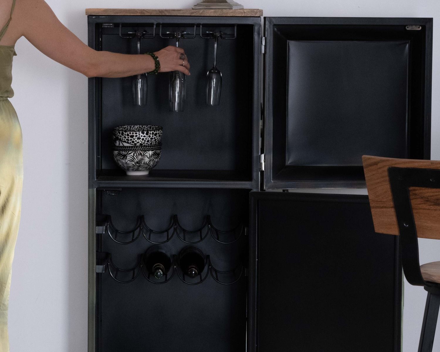 Barra della pompa di benzina in metallo color kaki originale "Crazy" di recupero