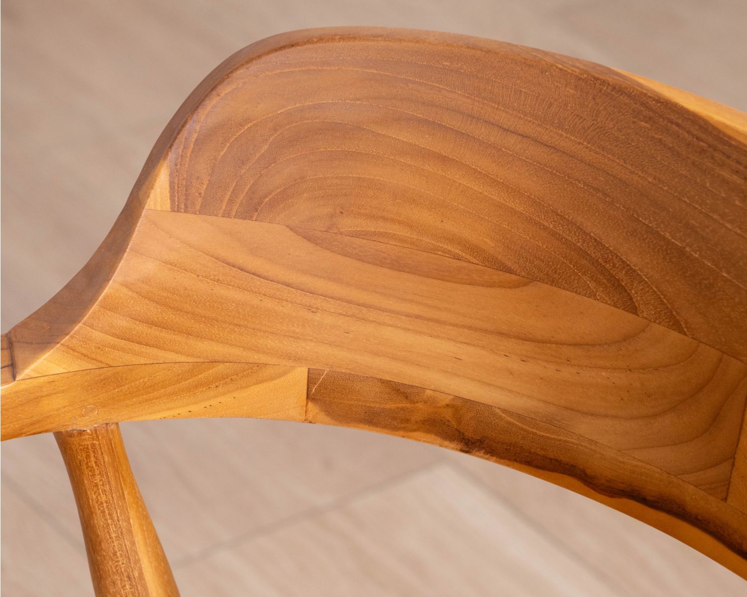 Set di 2 sedie da pranzo dal design retrò “Vicenza” in teak massiccio