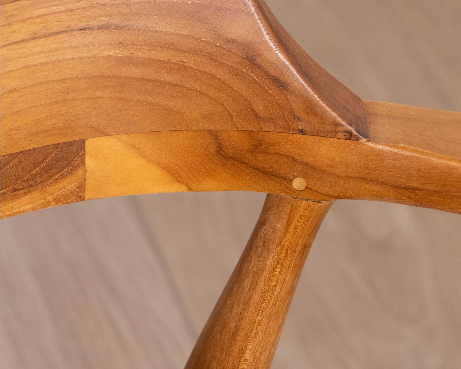 Set di 2 sedie da pranzo dal design retrò “Vicenza” in teak massiccio