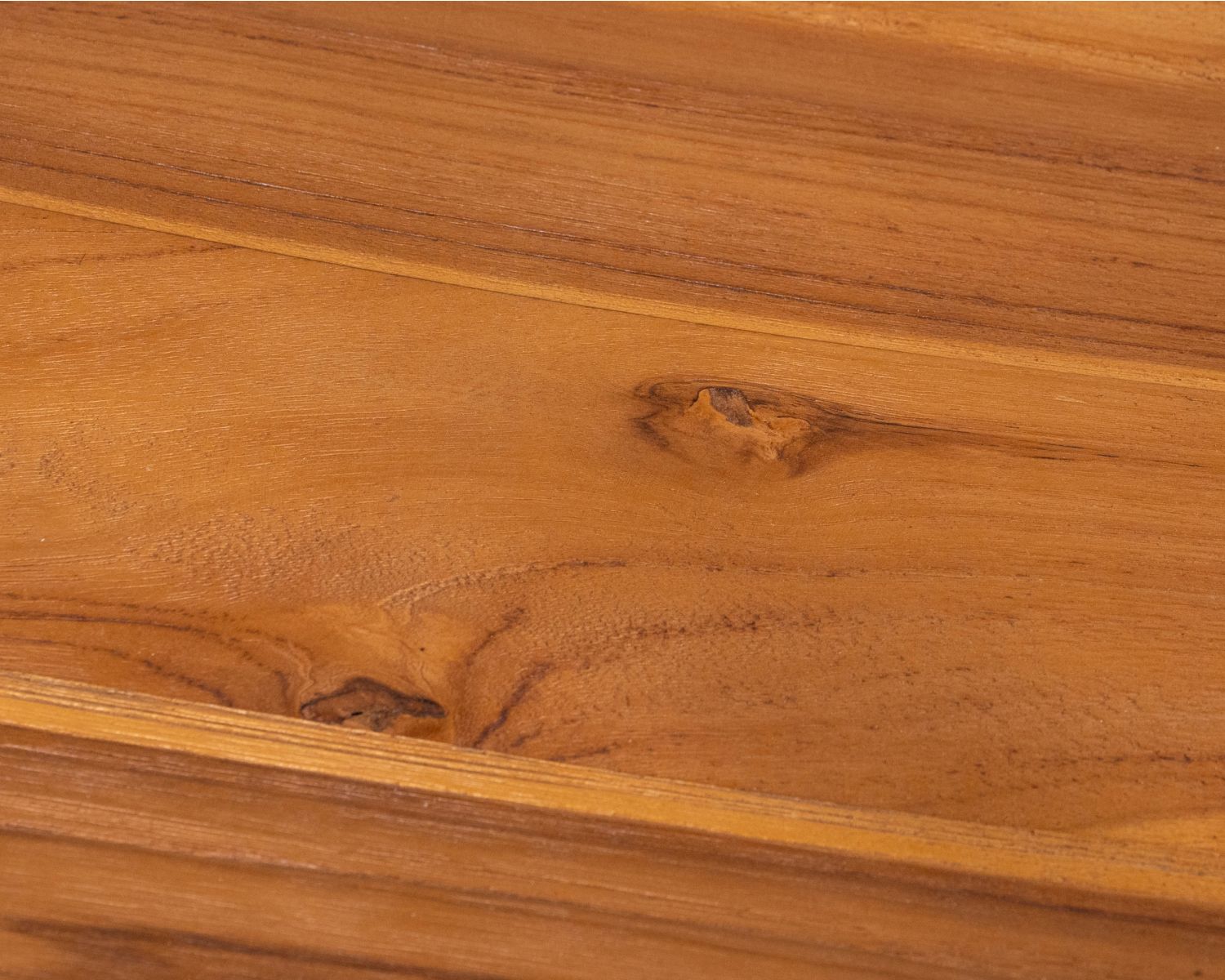Set di 2 sedie da pranzo retrò in teak massiccio naturale “Rimina”