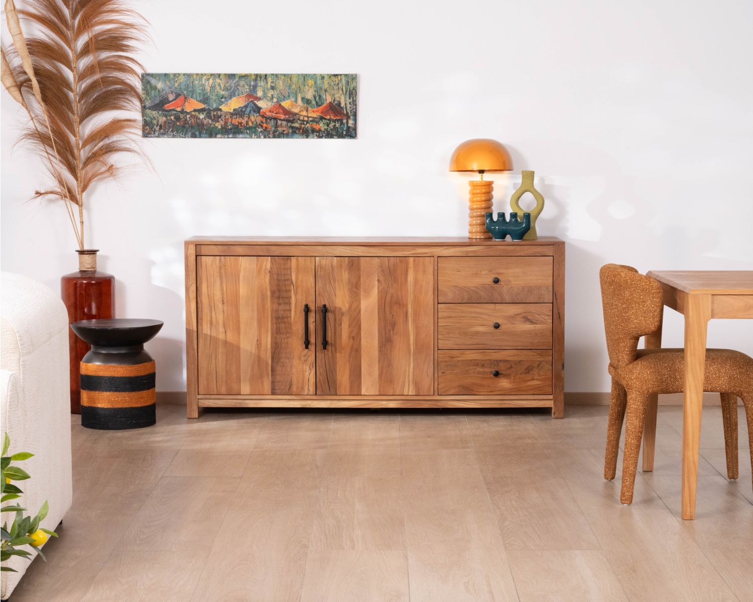 Credenza in stile casa di campagna da 170 cm in legno riciclato "Mokal"