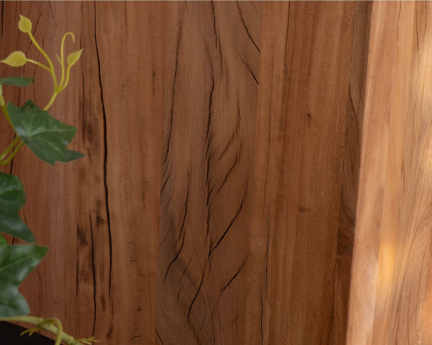 Grande mobile sottolavabo doppio in legno riciclato "Mokal" da 150 cm in stile casa di campagna
