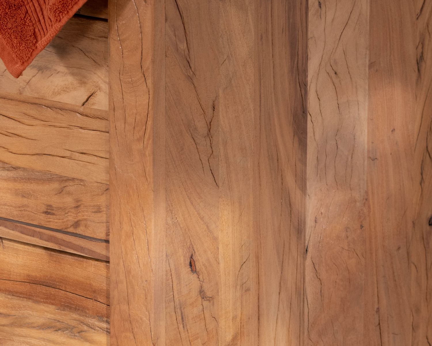 Mobile lavabo da 120 cm in legno riciclato "Mokal", in stile casa di campagna