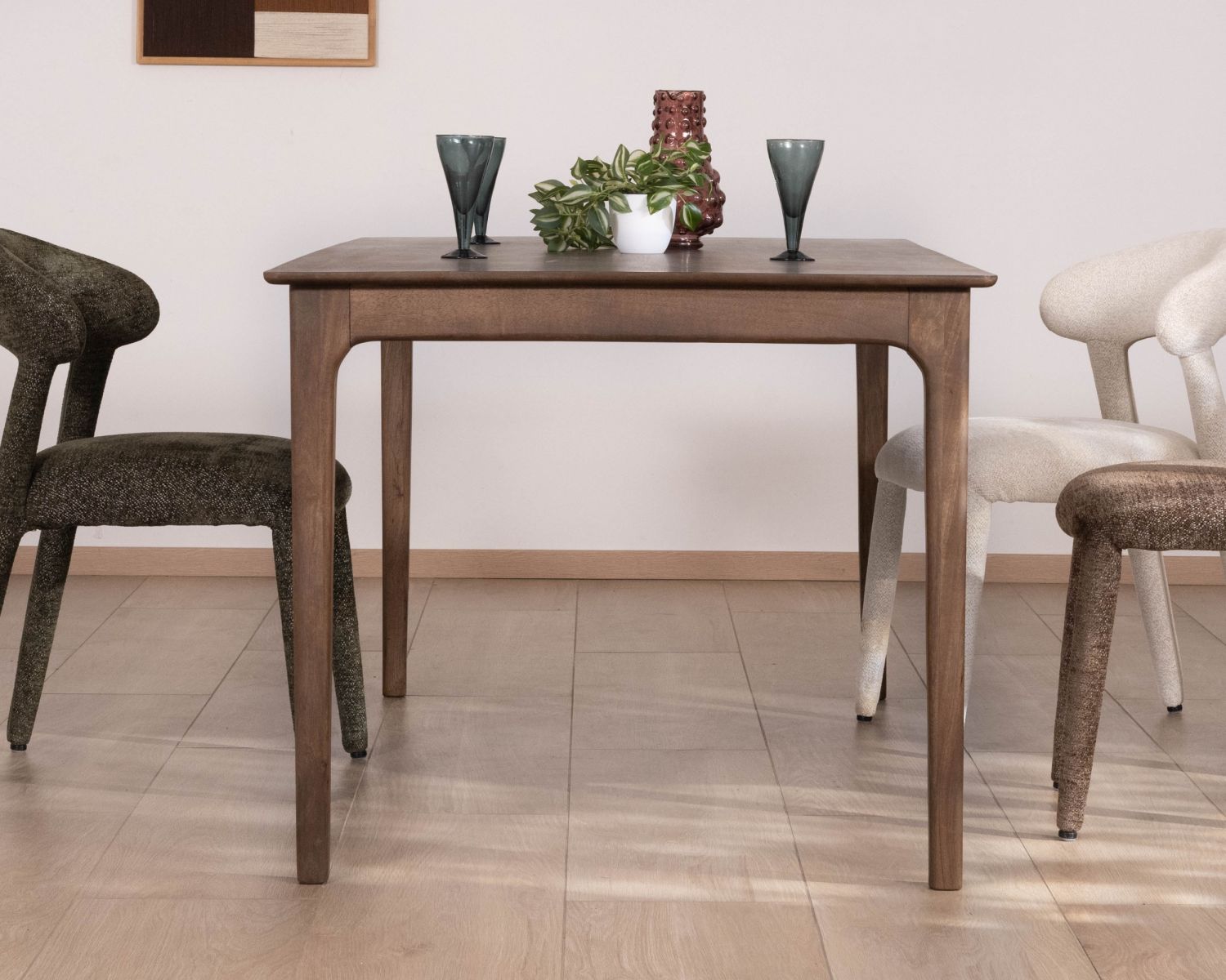 Tavolo da pranzo da 180 cm in legno di mango, dal design essenziale "Mokal"