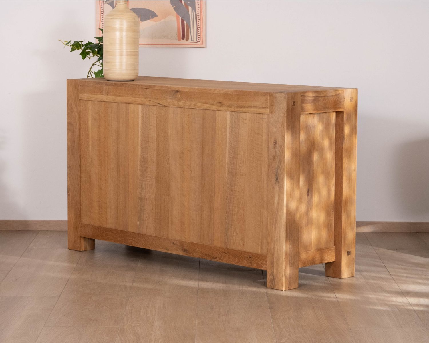 Credenza a 3 ante e 3 cassetti in rovere massiccio oliato "Lodge Casita