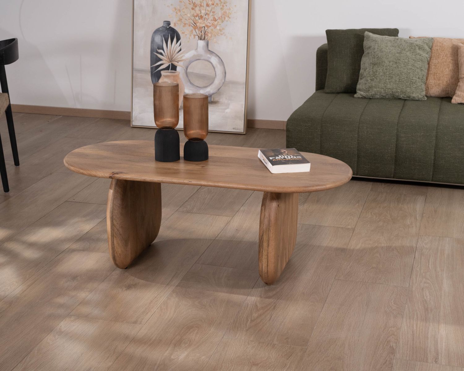 Tavolino in puro legno di mango design "Aglae