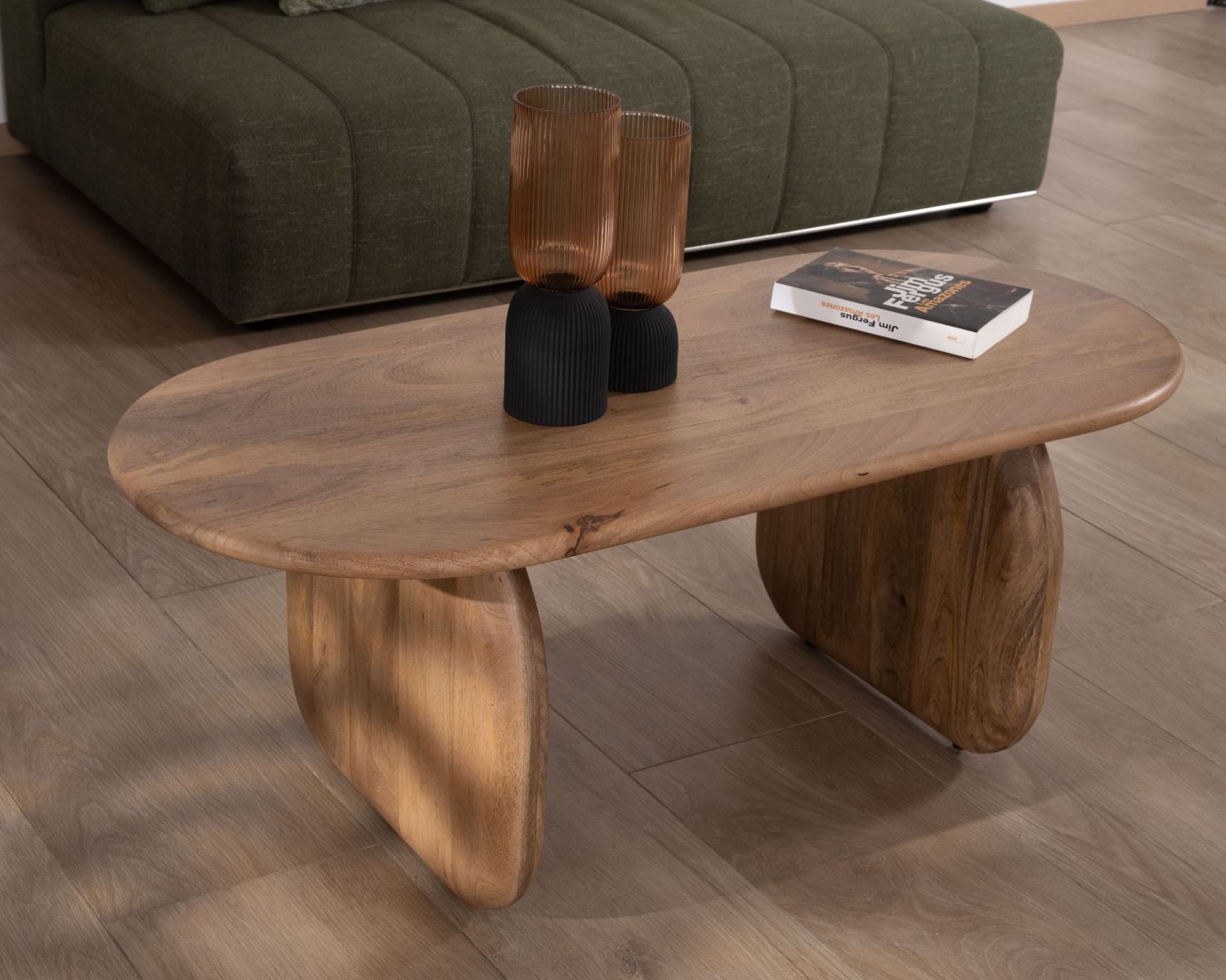 Tavolino in puro legno di mango design "Aglae