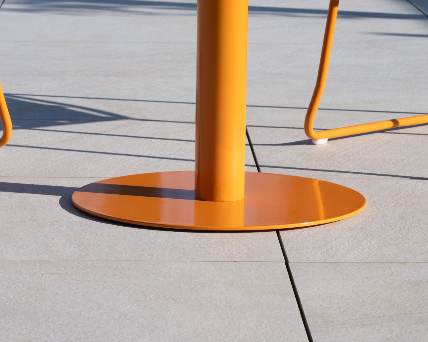 Set da giardino in stile bistrot "Juicy" in metallo arancione