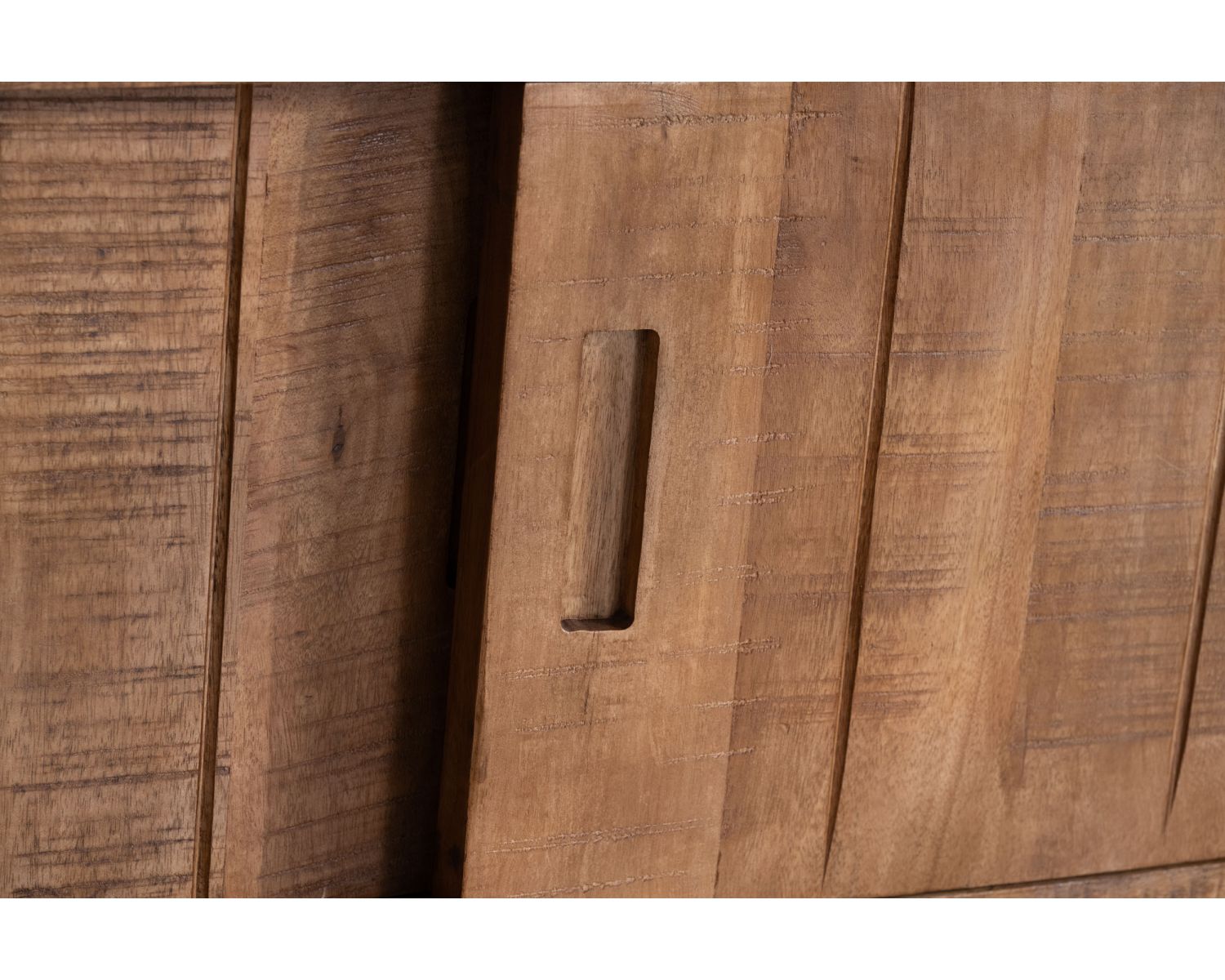 Porta TV in mango massiccio "Aruna" in stile etnico chic 