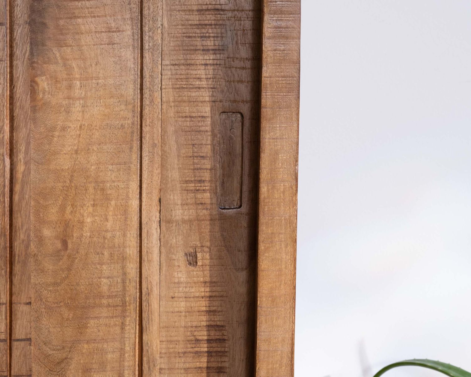 Credenza in mango massiccio "Aruna" con 2 ante scorrevoli, stile caldo