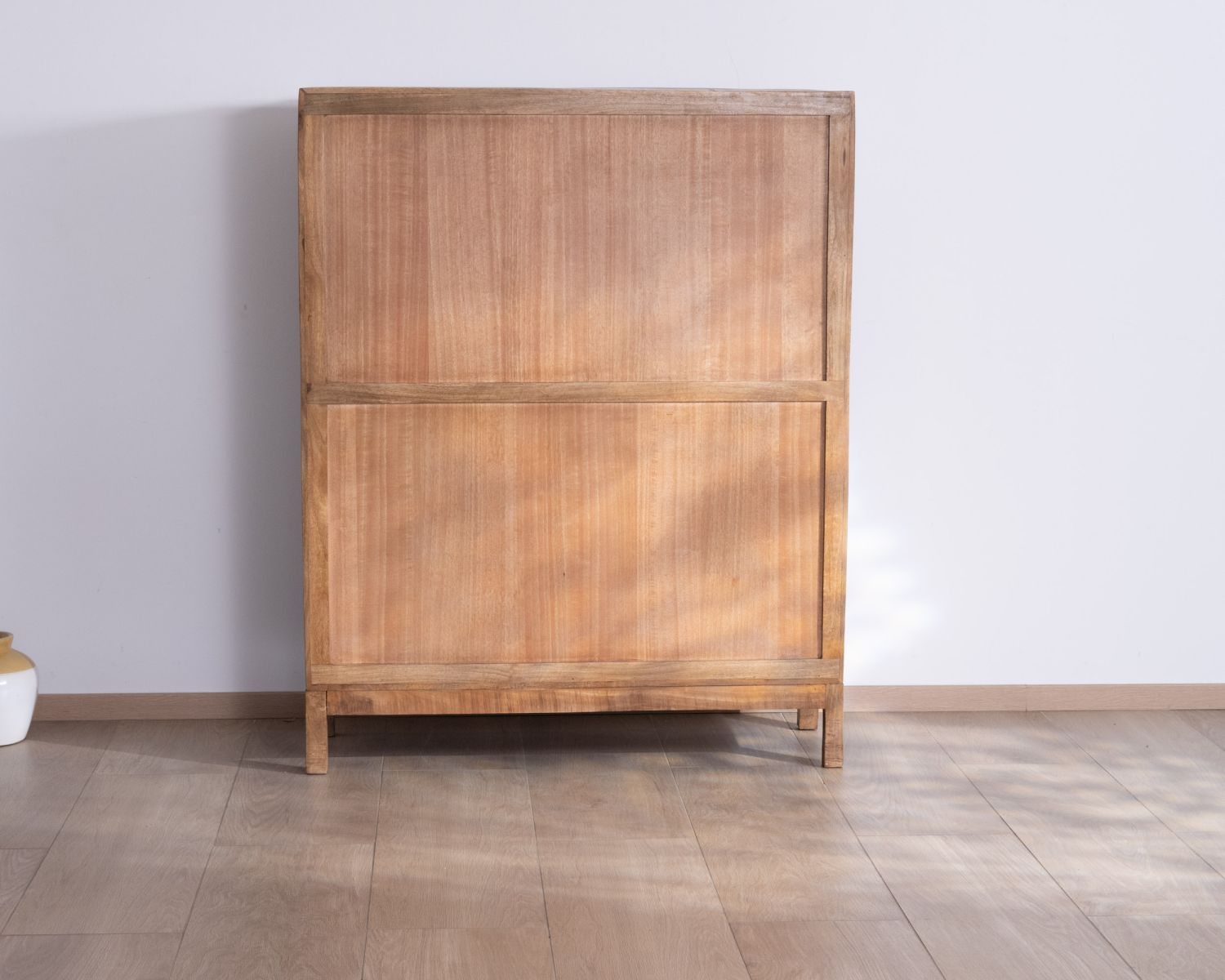 Credenza in mango massiccio "Aruna" con 2 ante scorrevoli, stile caldo