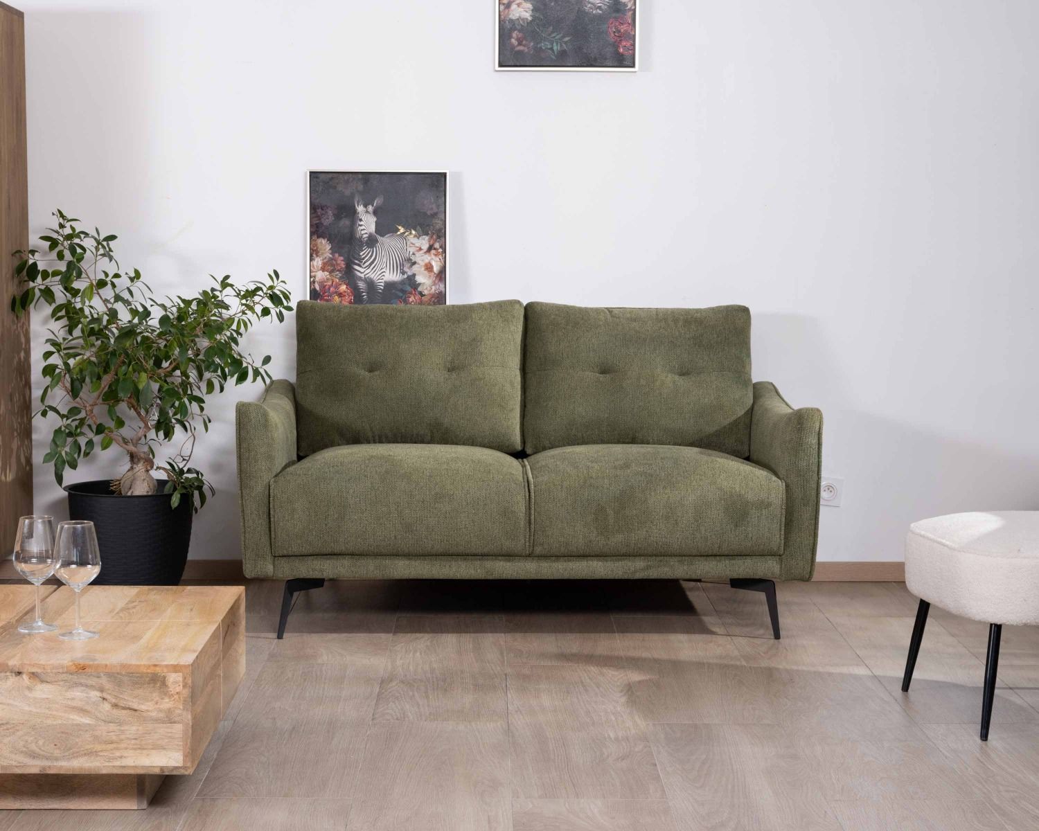 Divano a 2 posti "Norland" kaki