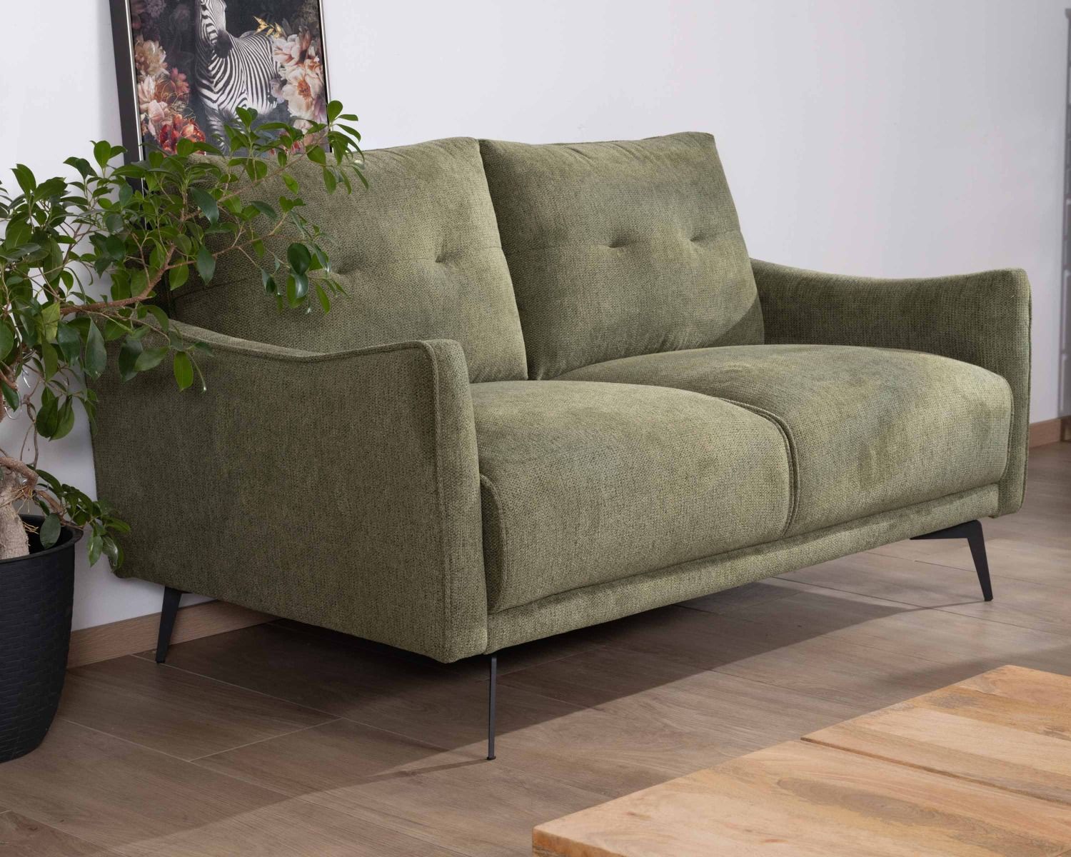 Divano a 2 posti "Norland" kaki