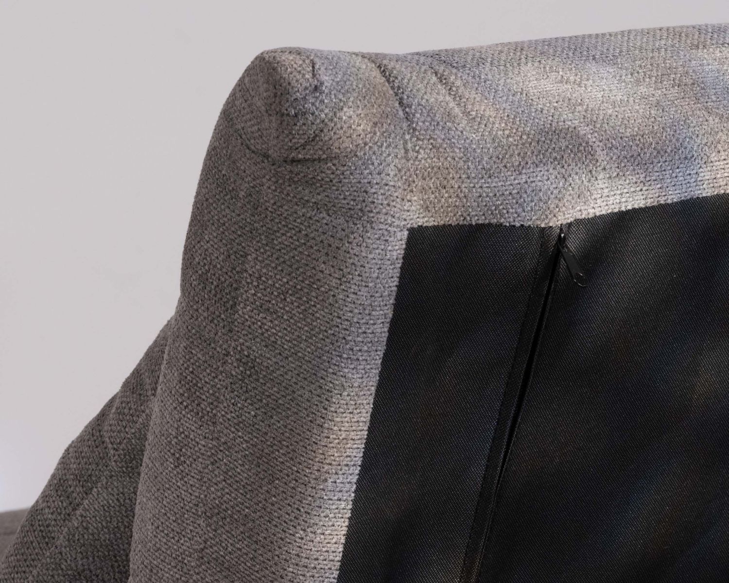 Poltrona modulare "Folda" in tessuto grigio