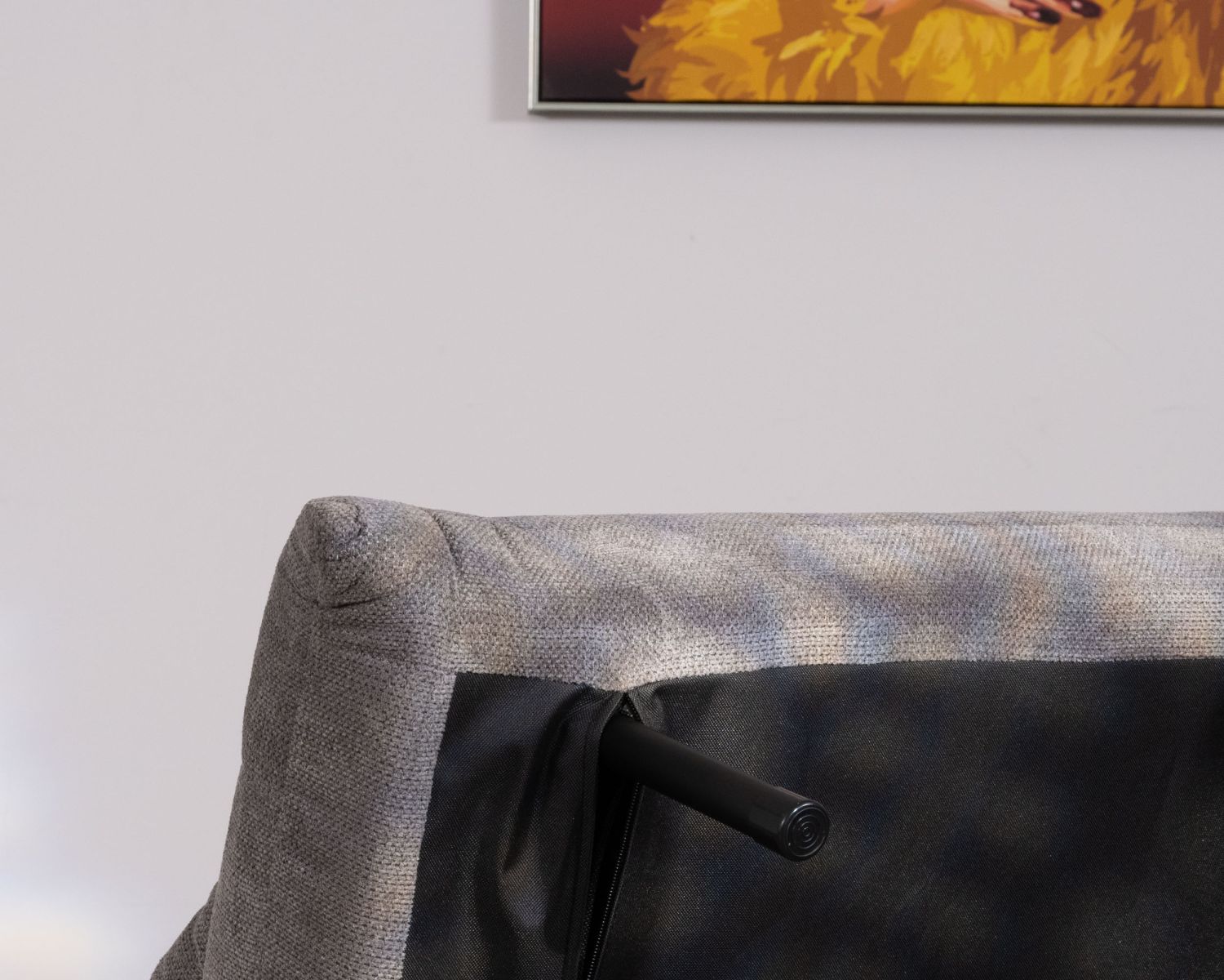 Poltrona modulare "Folda" in tessuto grigio