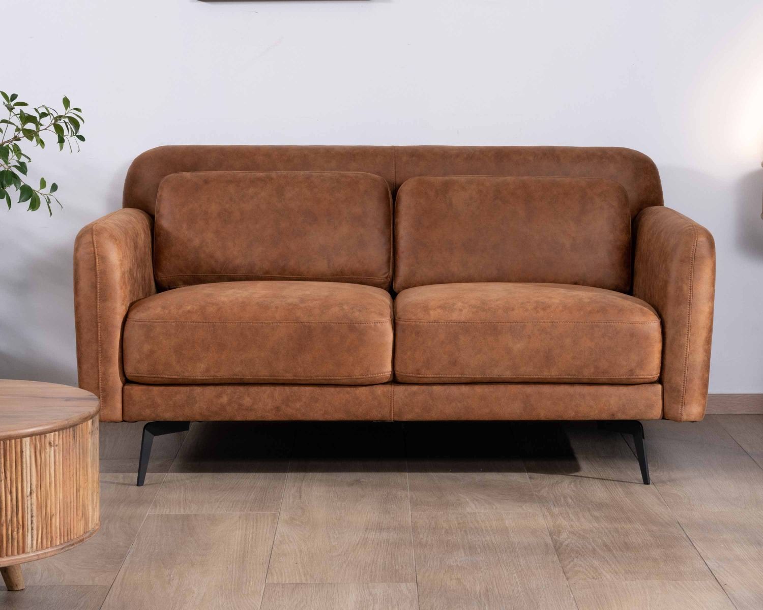 Divano a due posti "Memphis" in avana