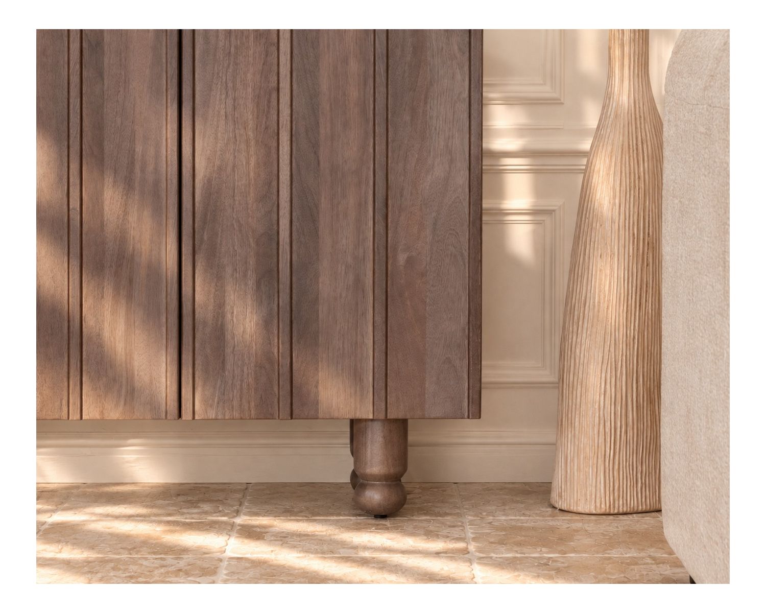 Credenza a 4 ante con piano in pietra "Manon"