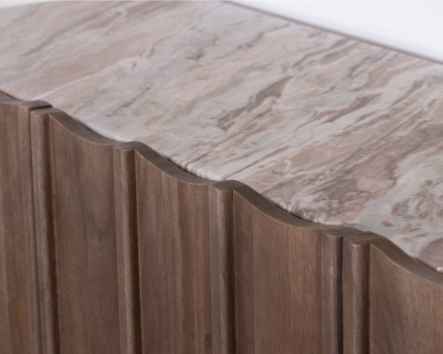 Credenza a 4 ante con piano in pietra "Manon"