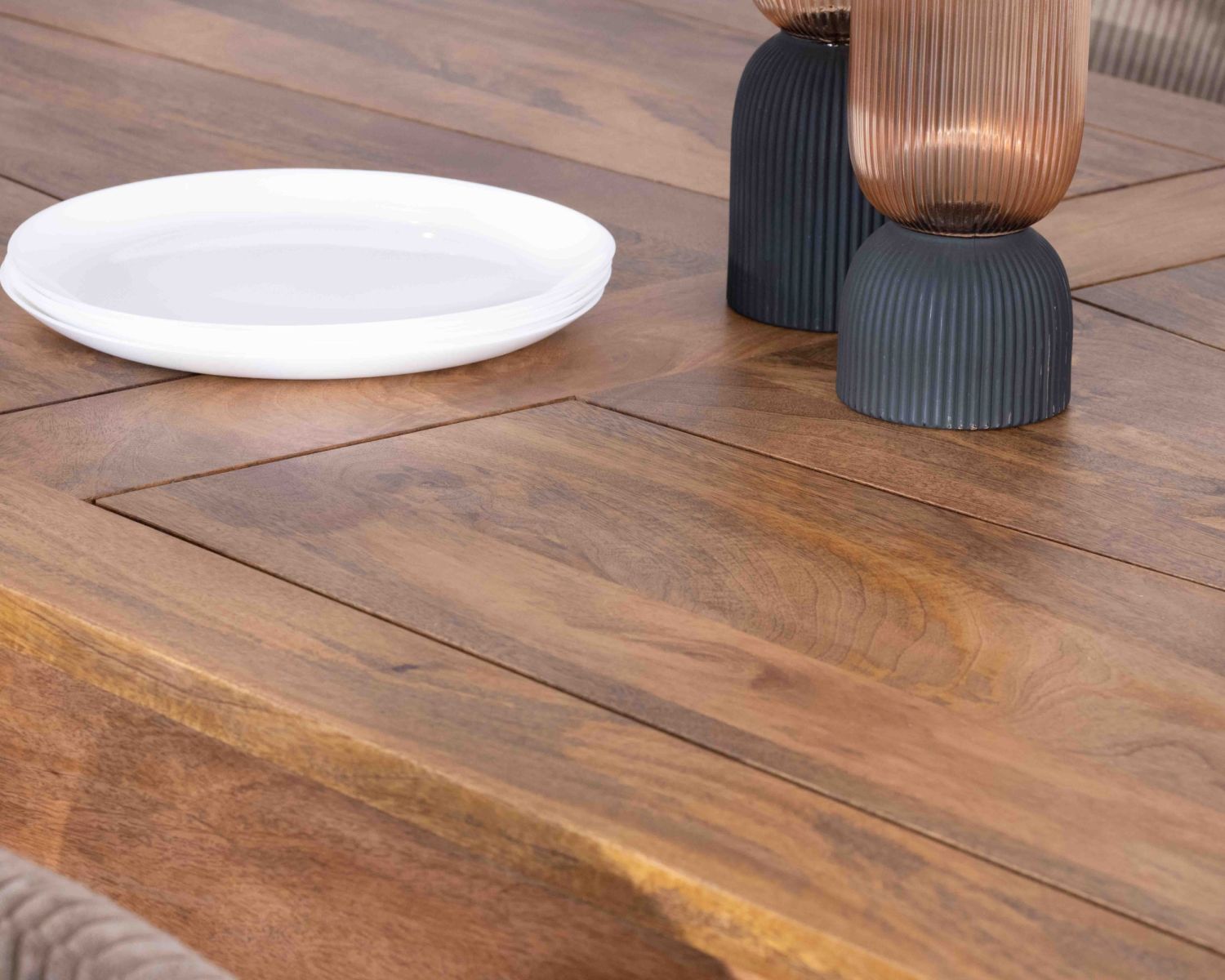 Tavolo da pranzo allungabile "Jappy", da 200 a 290 cm, in legno di mango scuro