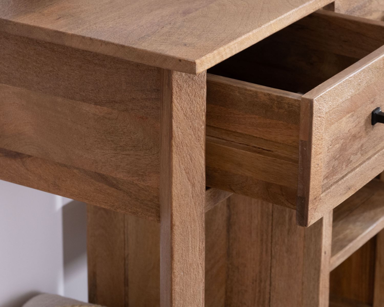 Mobile lavabo singolo "Maestro" da 120 cm in legno di mango