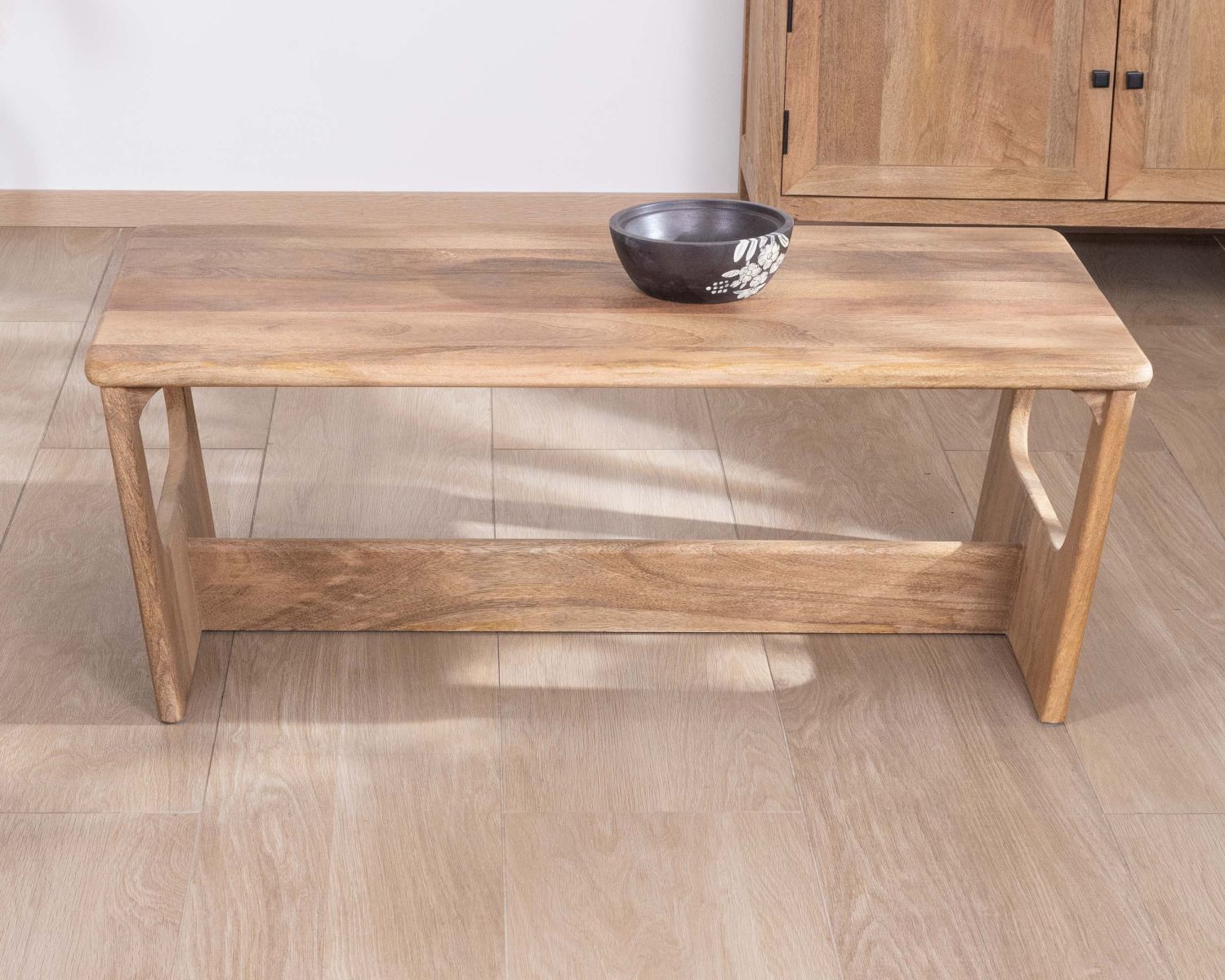 Tavolino "Maestro" da 110 cm in mango naturale