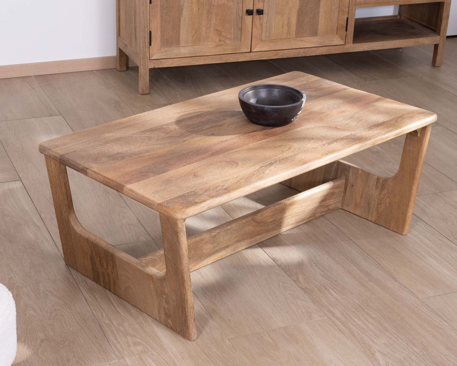 Tavolino "Maestro" da 110 cm in mango naturale