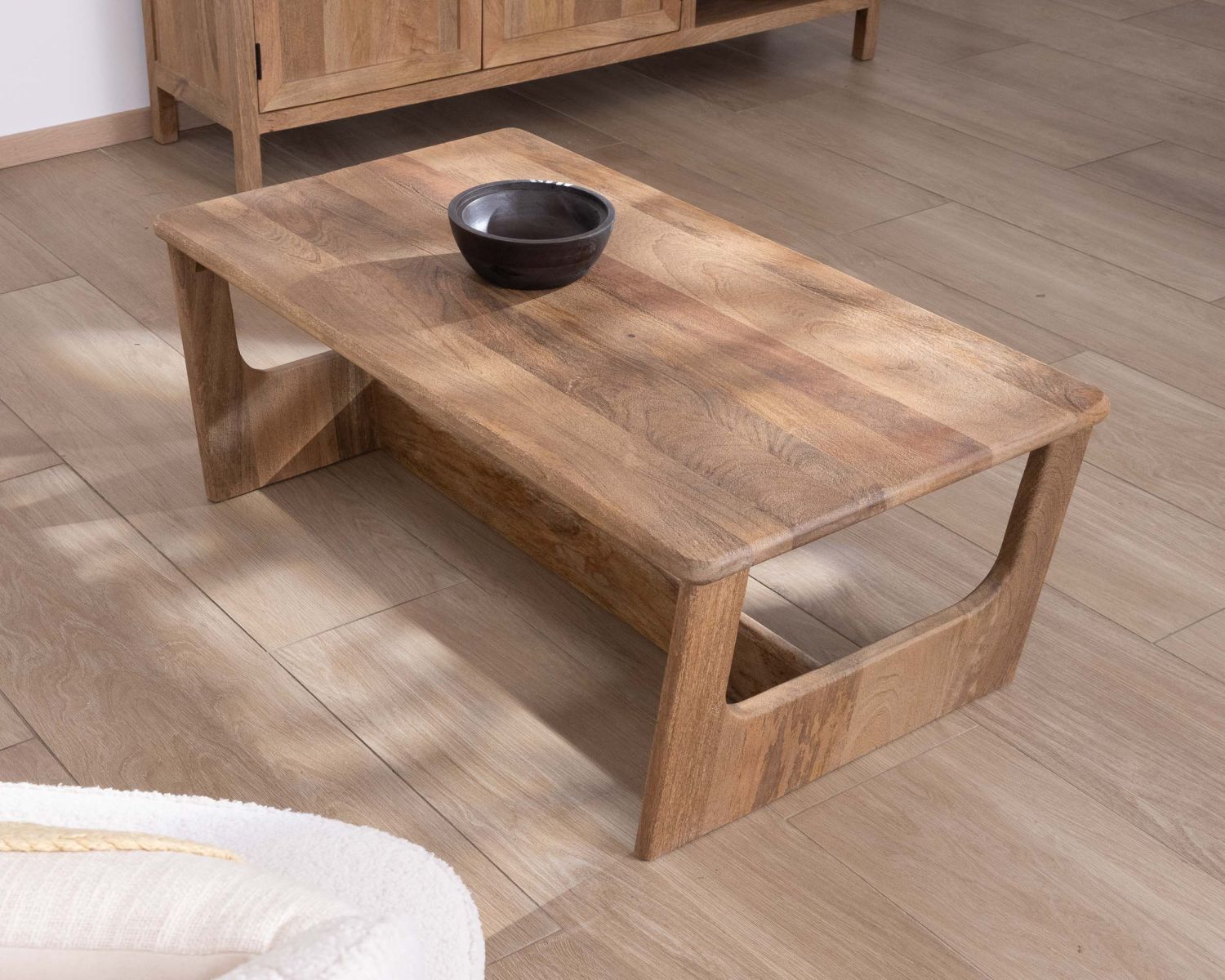 Tavolino "Maestro" da 110 cm in mango naturale