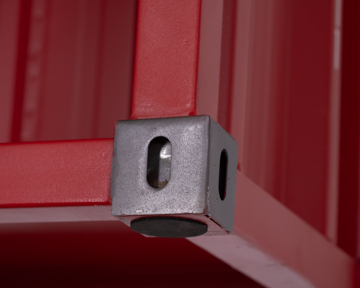 Mensola a muro contenitore rosso "Crazy" in metallo riciclato