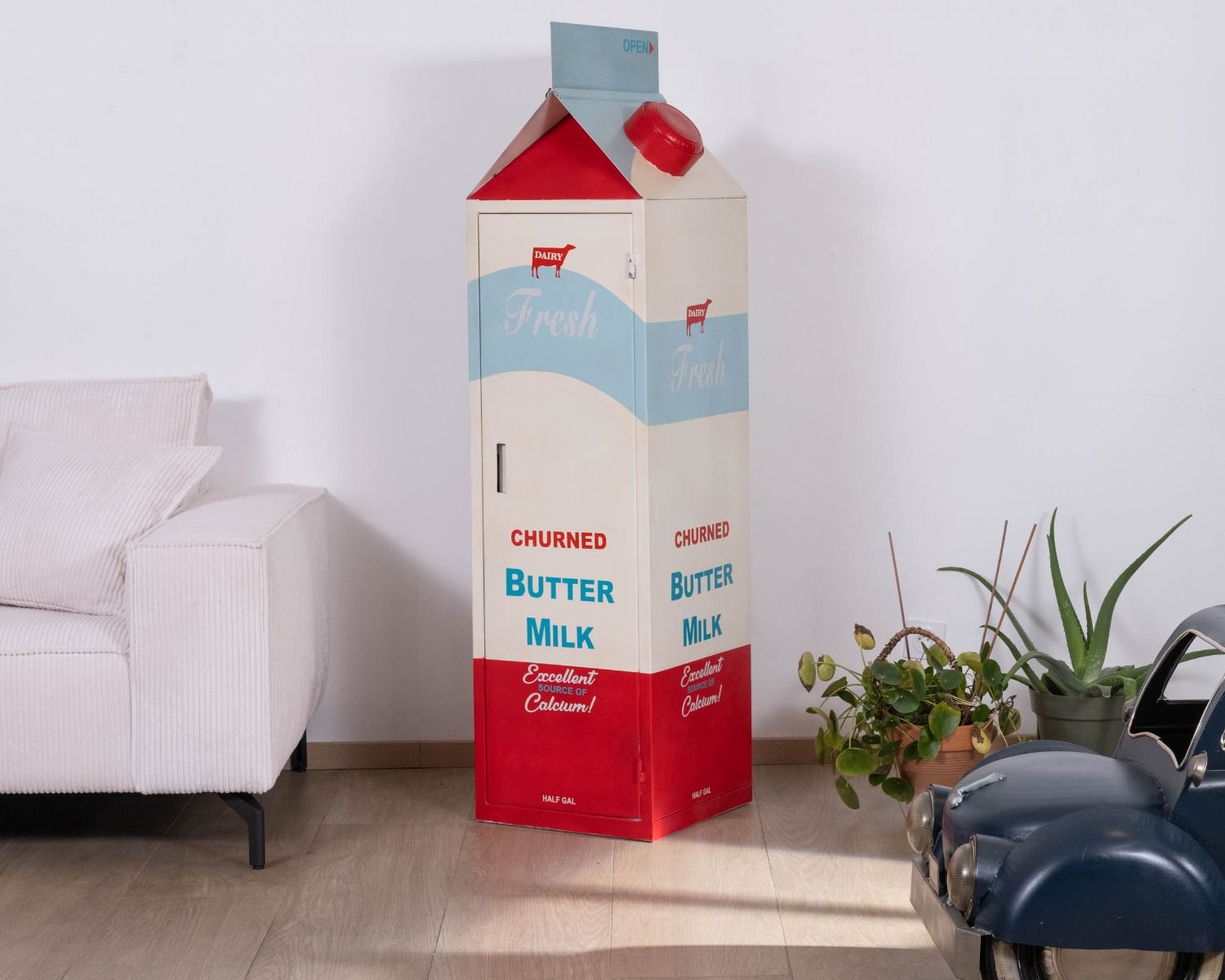 Contenitore originale Tetra Pack "Crazy" per la conservazione dei cartoni del latte