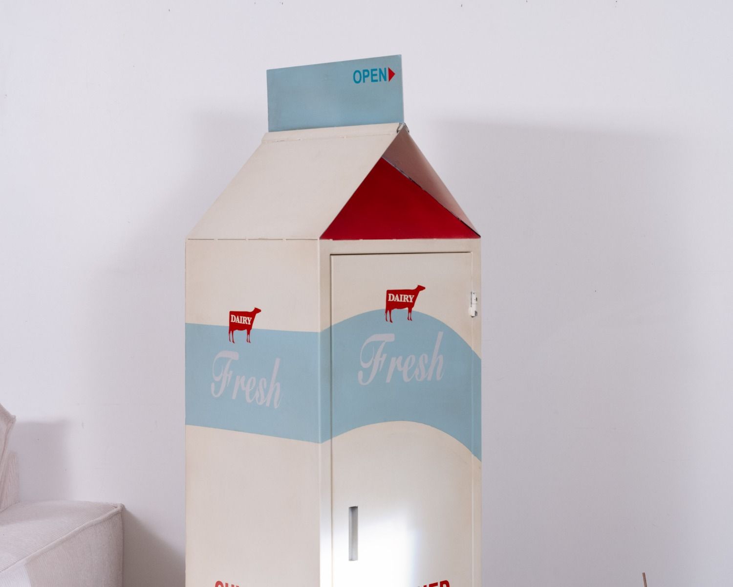 Contenitore originale Tetra Pack "Crazy" per la conservazione dei cartoni del latte