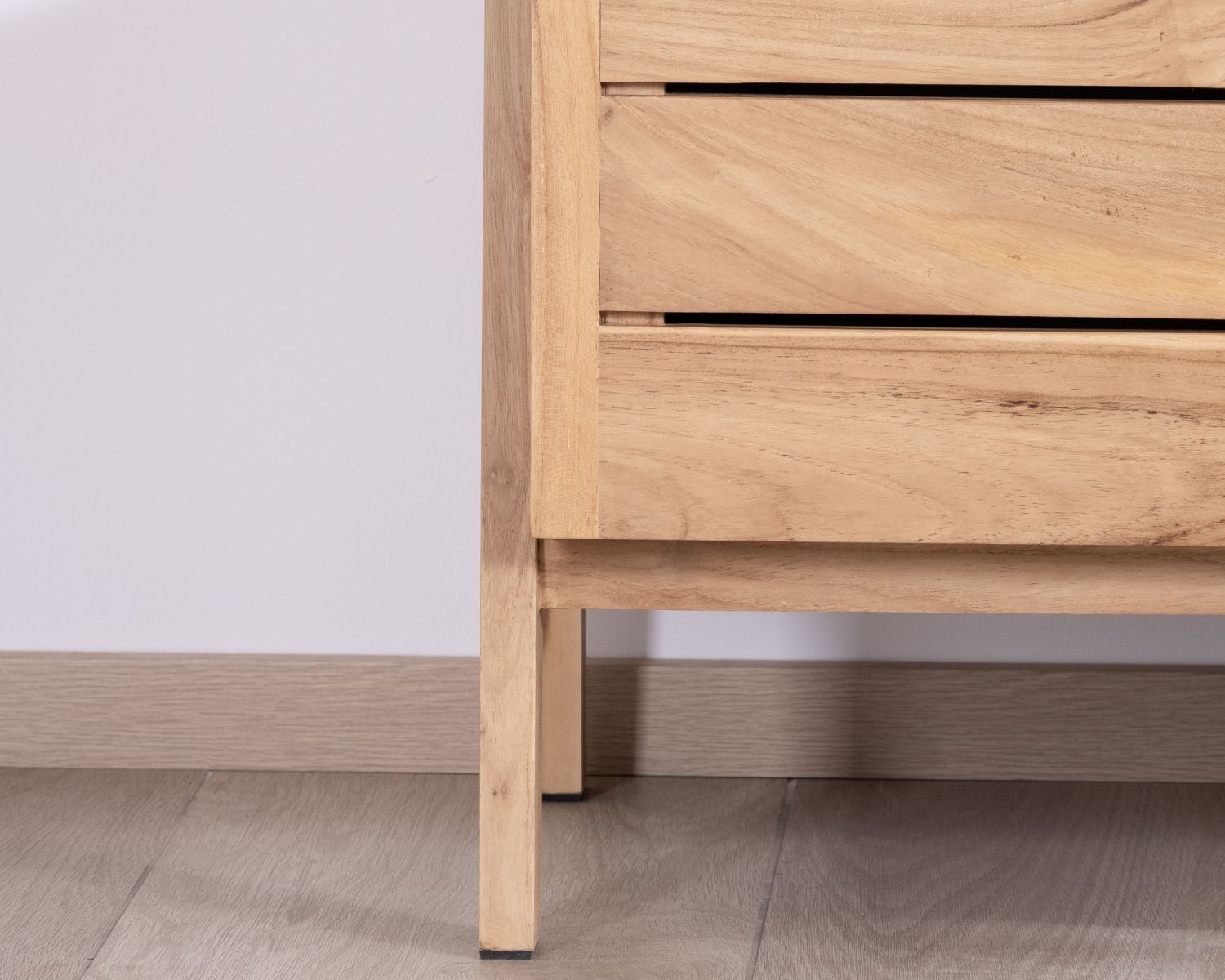 Mobile japandi 120 cm in teak design "Beau Matin