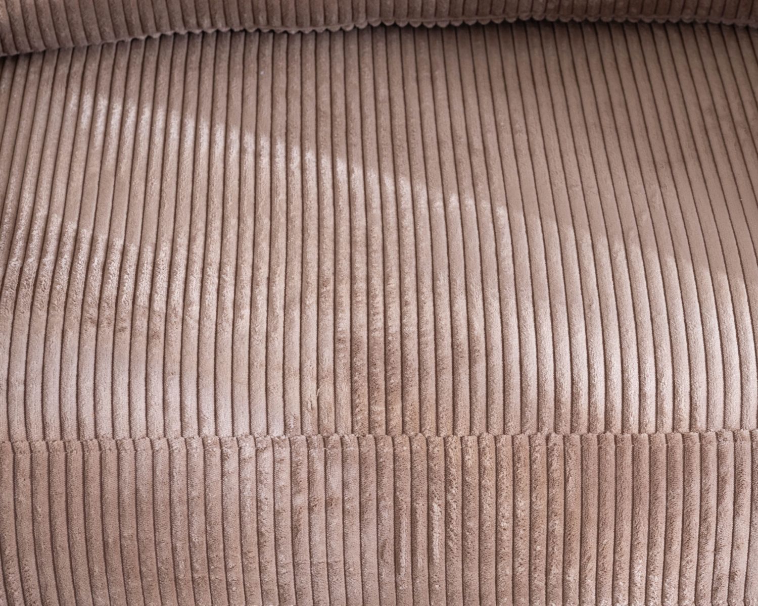 Poltrona "Hasting" ultra-confortevole in stile scandinavo in velluto a coste color cammello