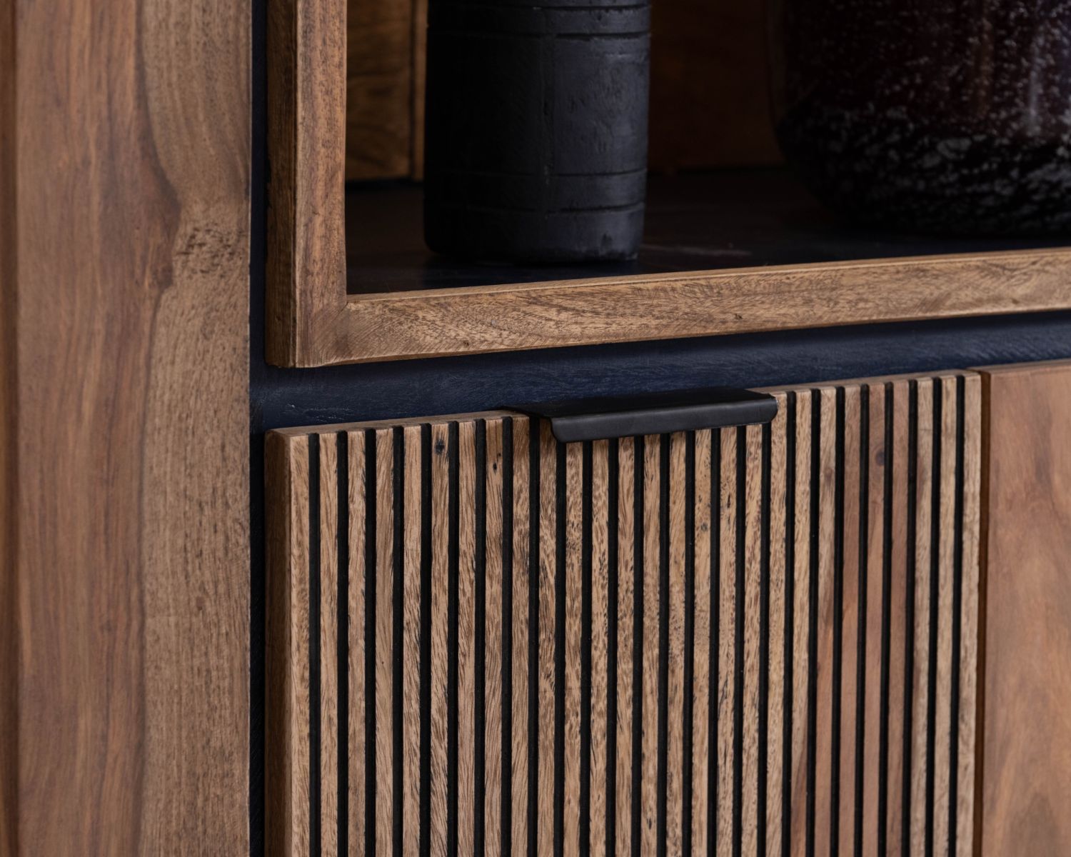 Colonna in vetro di palissandro "Enoa" con retroilluminazione