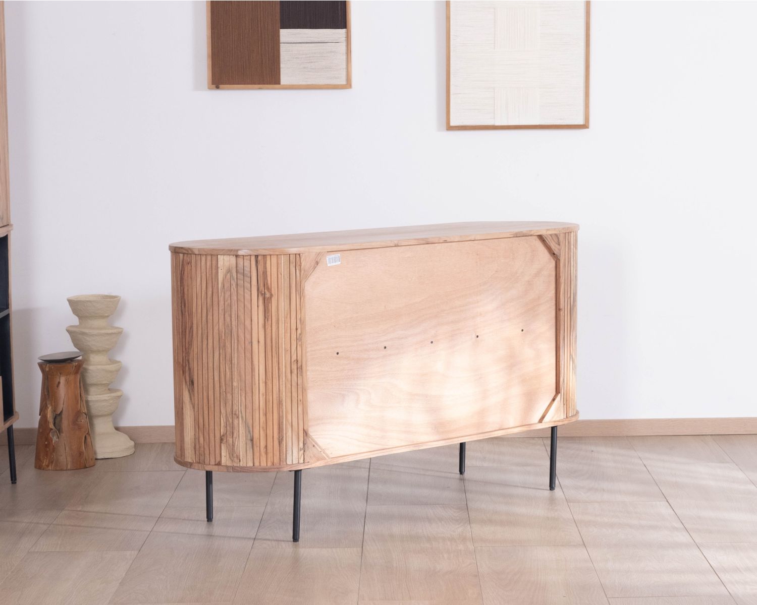 Credenza piccola in stile retrò in acacia "Bopee" 145 cm
