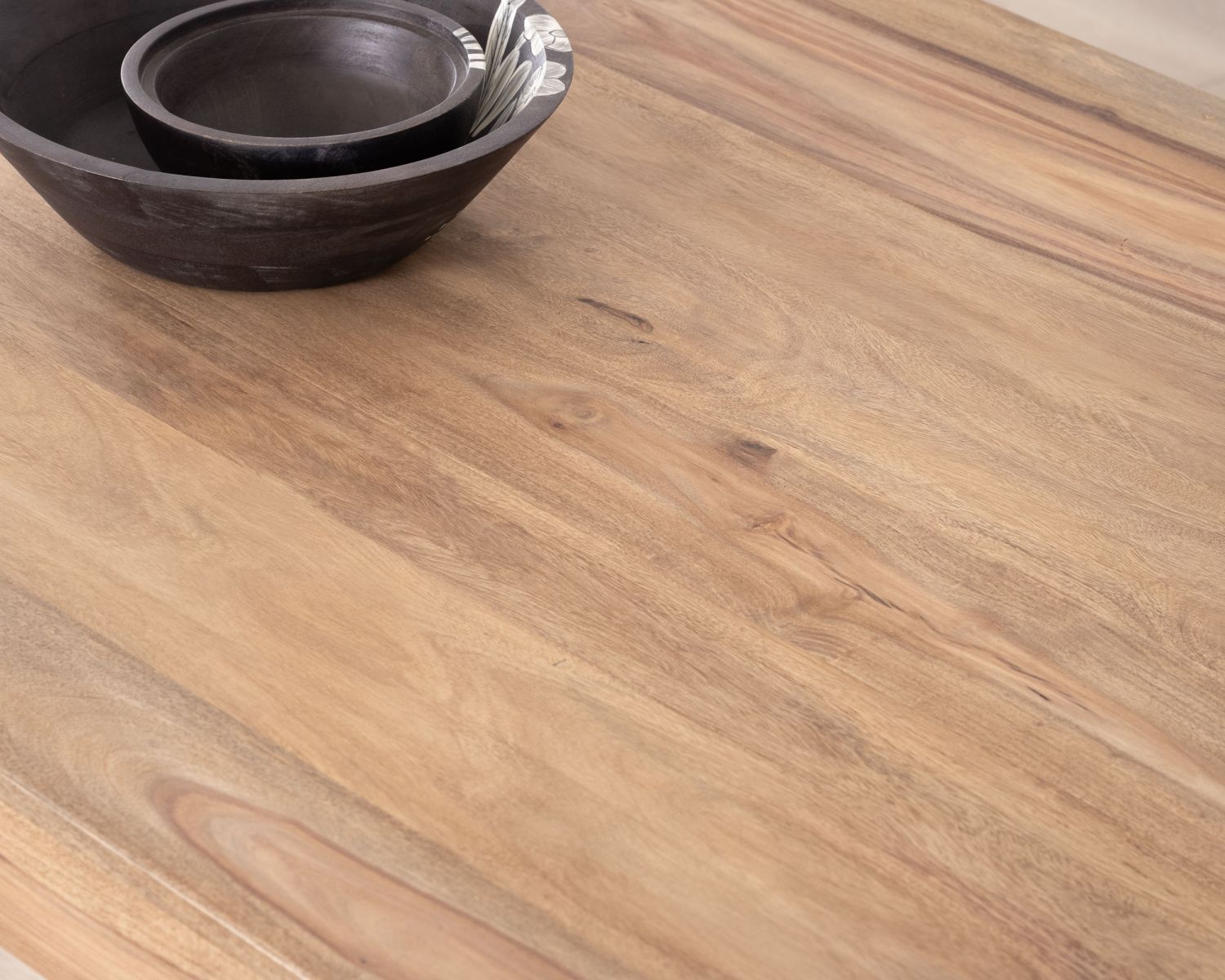 Tavolo da pranzo rettangolare "Kalanohé" in palissandro 160 cm