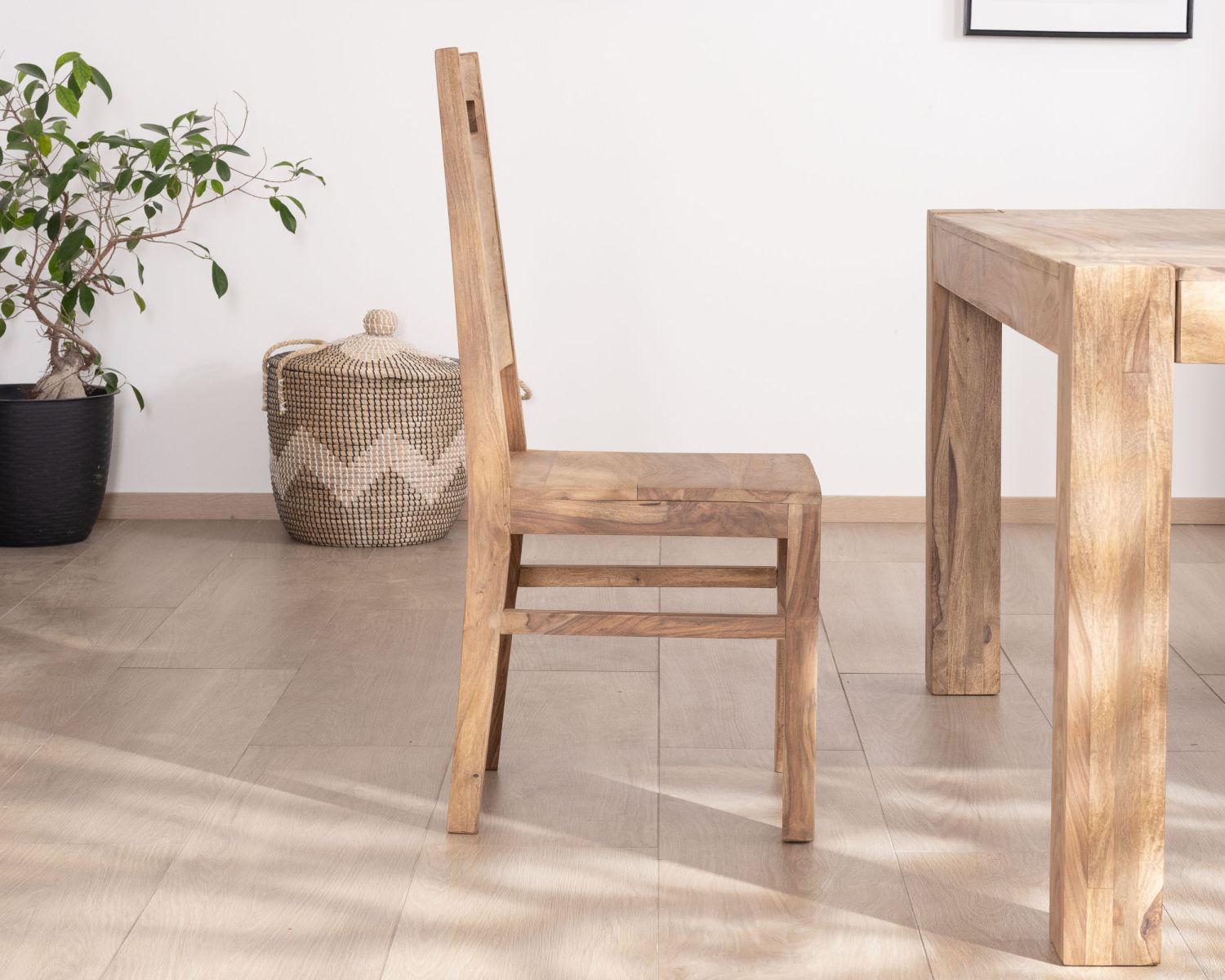 Set di 2 sedie da pranzo "Kalanohé" in palissandro