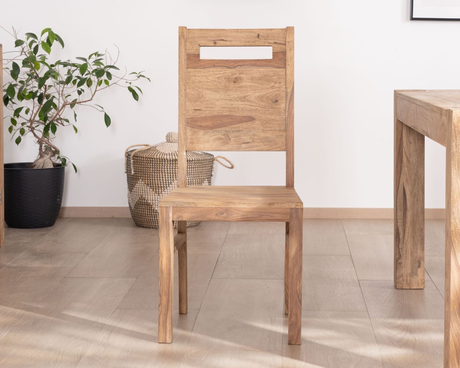 Set di 2 sedie da pranzo "Kalanohé" in palissandro