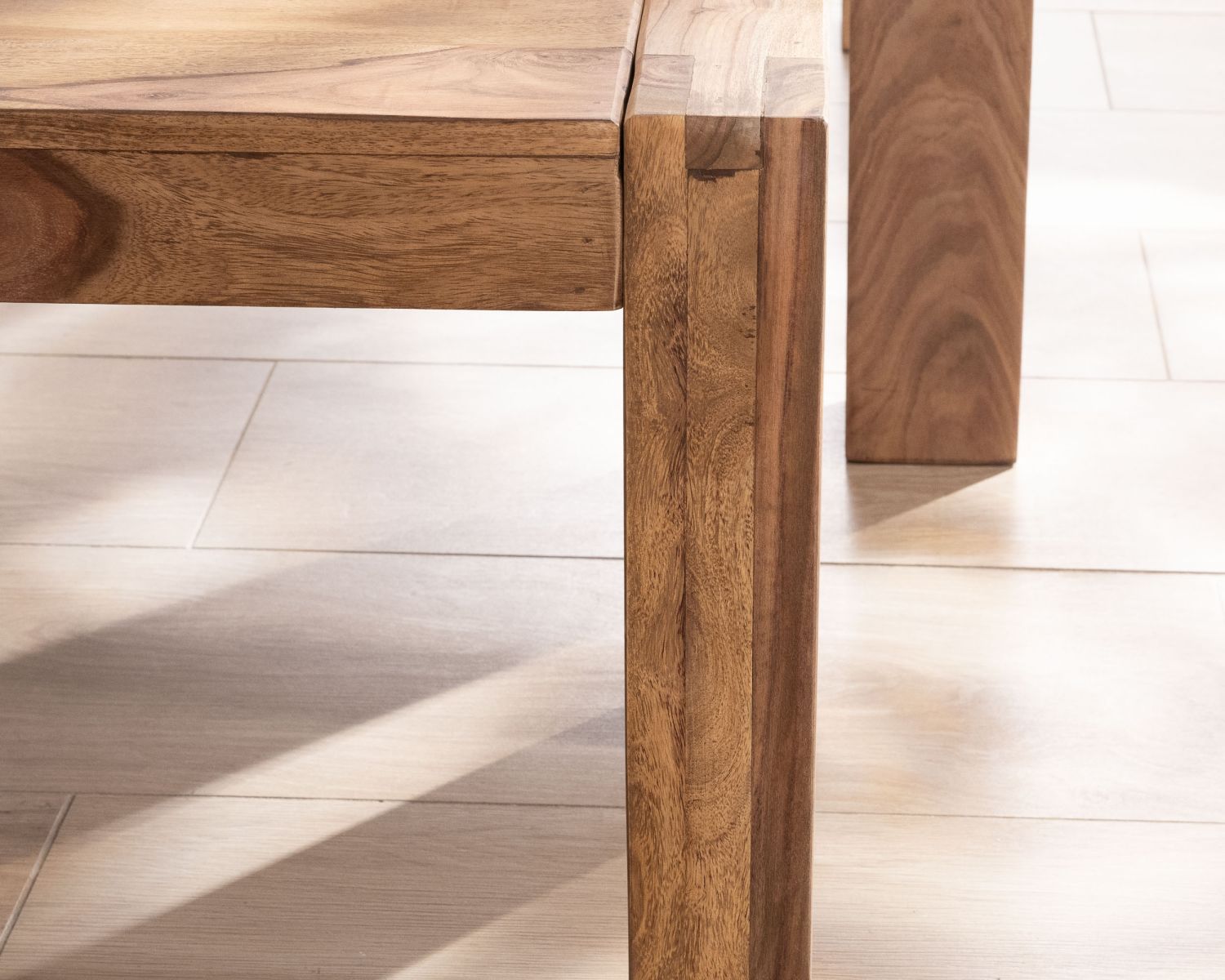 Panca da pranzo in palissandro "Kalanohé" 160 cm