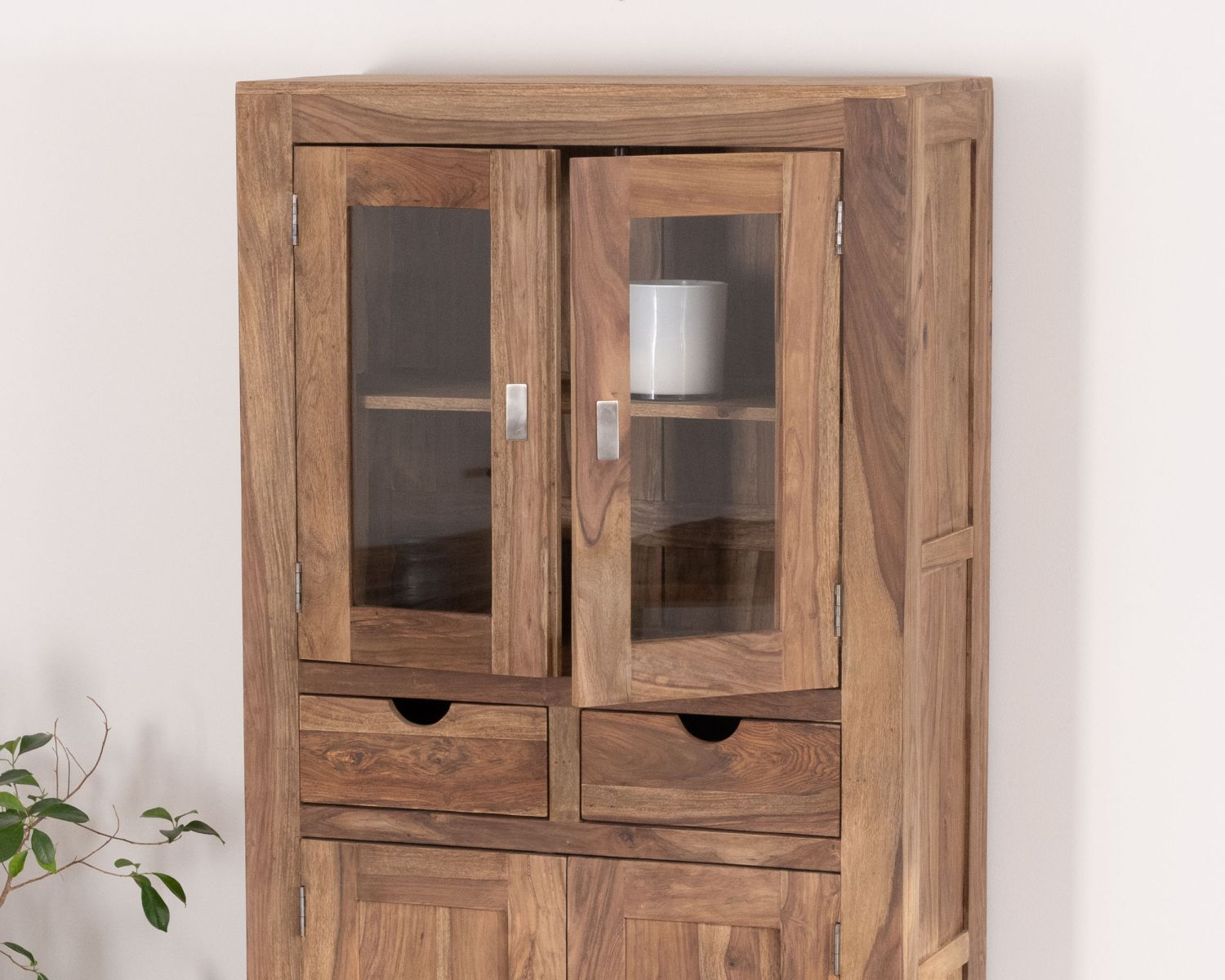 Mobile per porcellane smaltato in palissandro "Kalanohé" con 4 ante e 2 cassetti