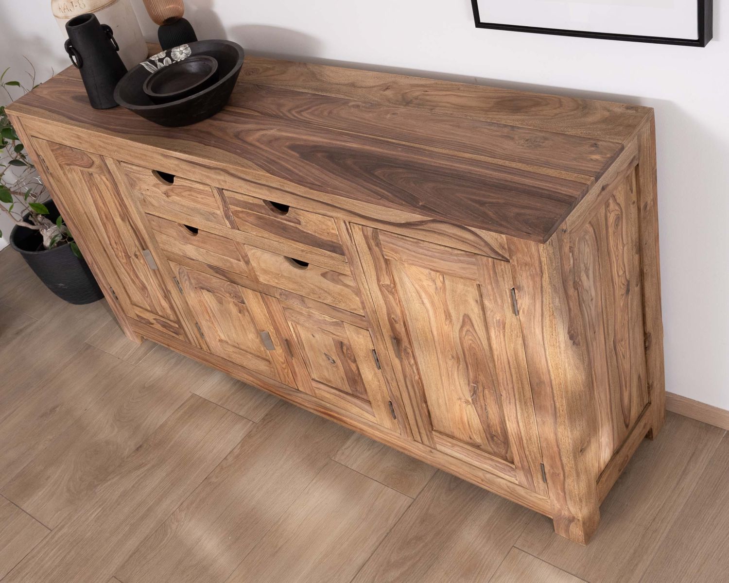 Credenza multigabinetto "Kalanohé" in palissandro da 180 cm