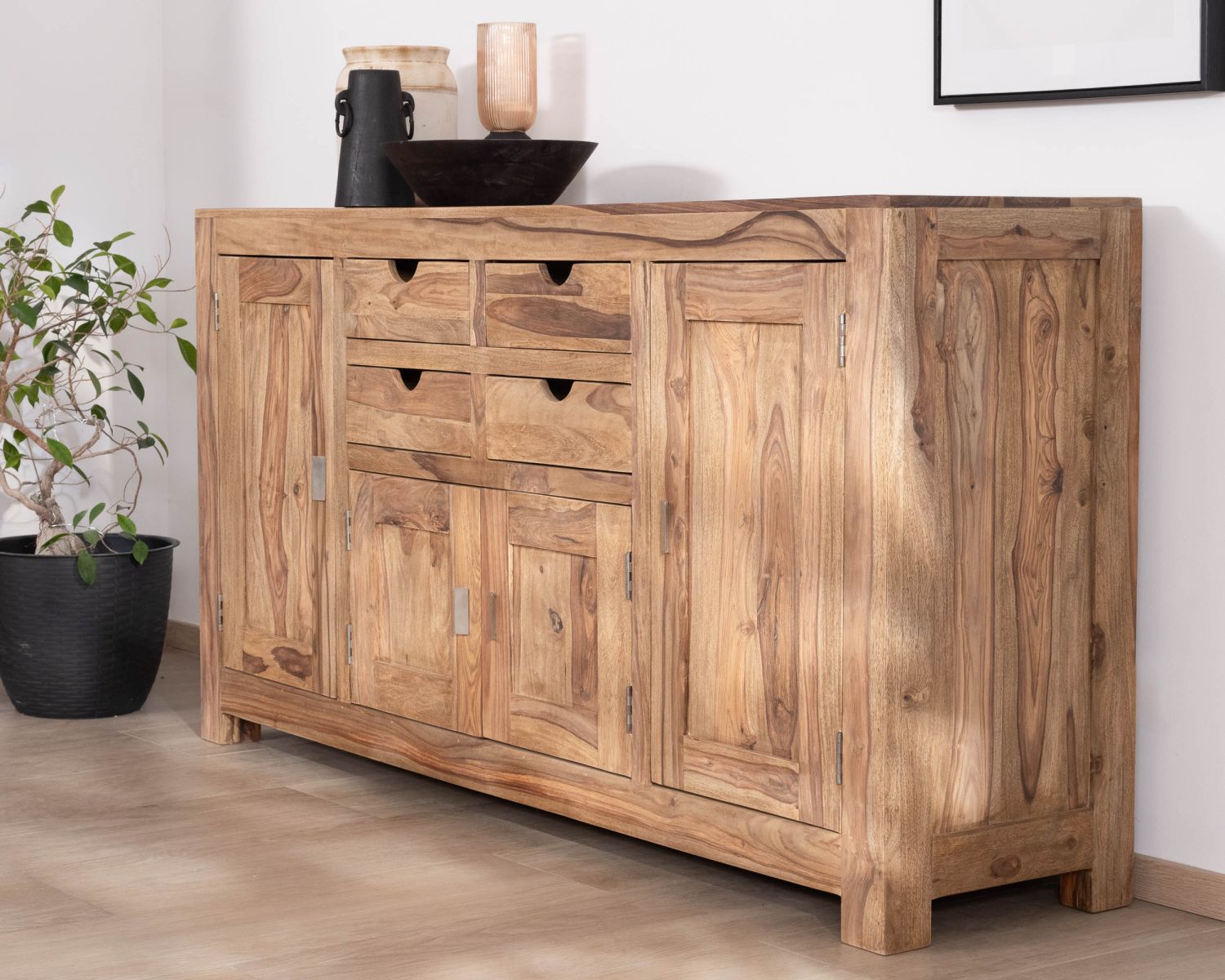 Credenza multigabinetto "Kalanohé" in palissandro da 180 cm