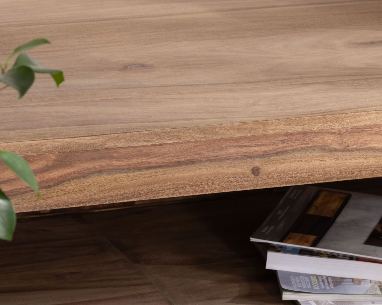 Panca TV in palissandro da 200 cm "Kalanohé" con nicchia e 4 cassetti