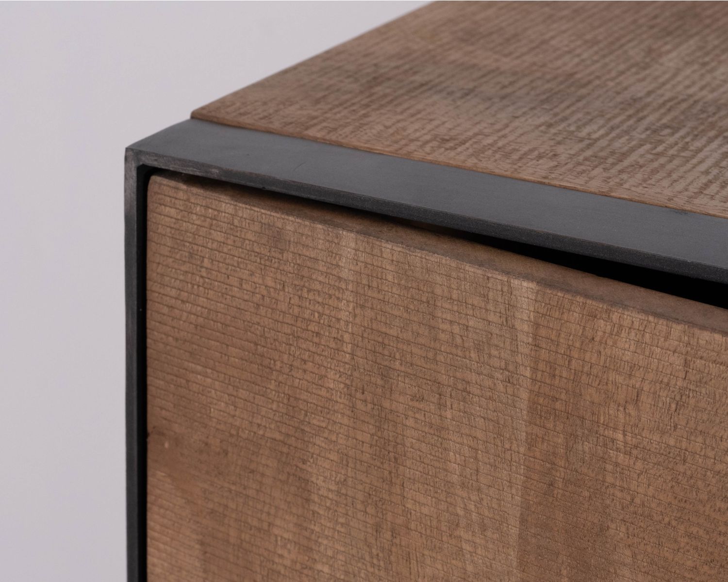 Mobile a 2 ante in mango massiccio "Santo", stile raffinato