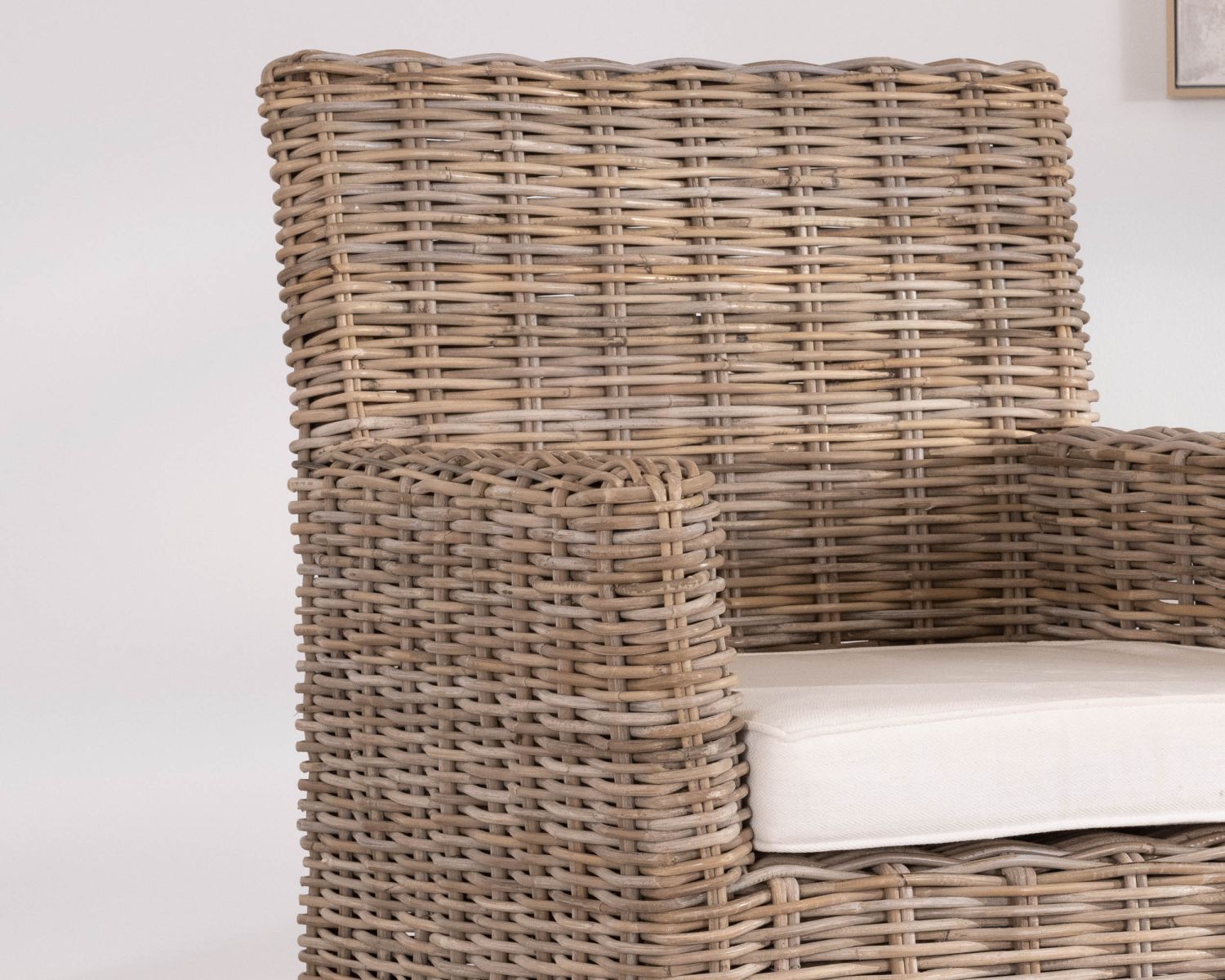 Poltrona da giardino grande "Balangan Beach" in kubu grigio e tessuto