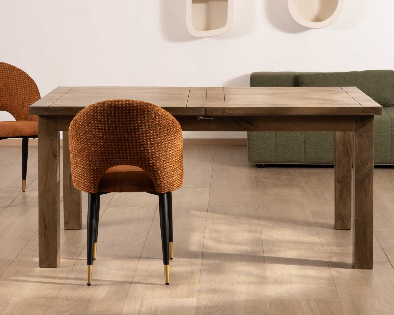 Tavolo da pranzo rettangolare allungabile "Baz" in legno di mango 160-200cm