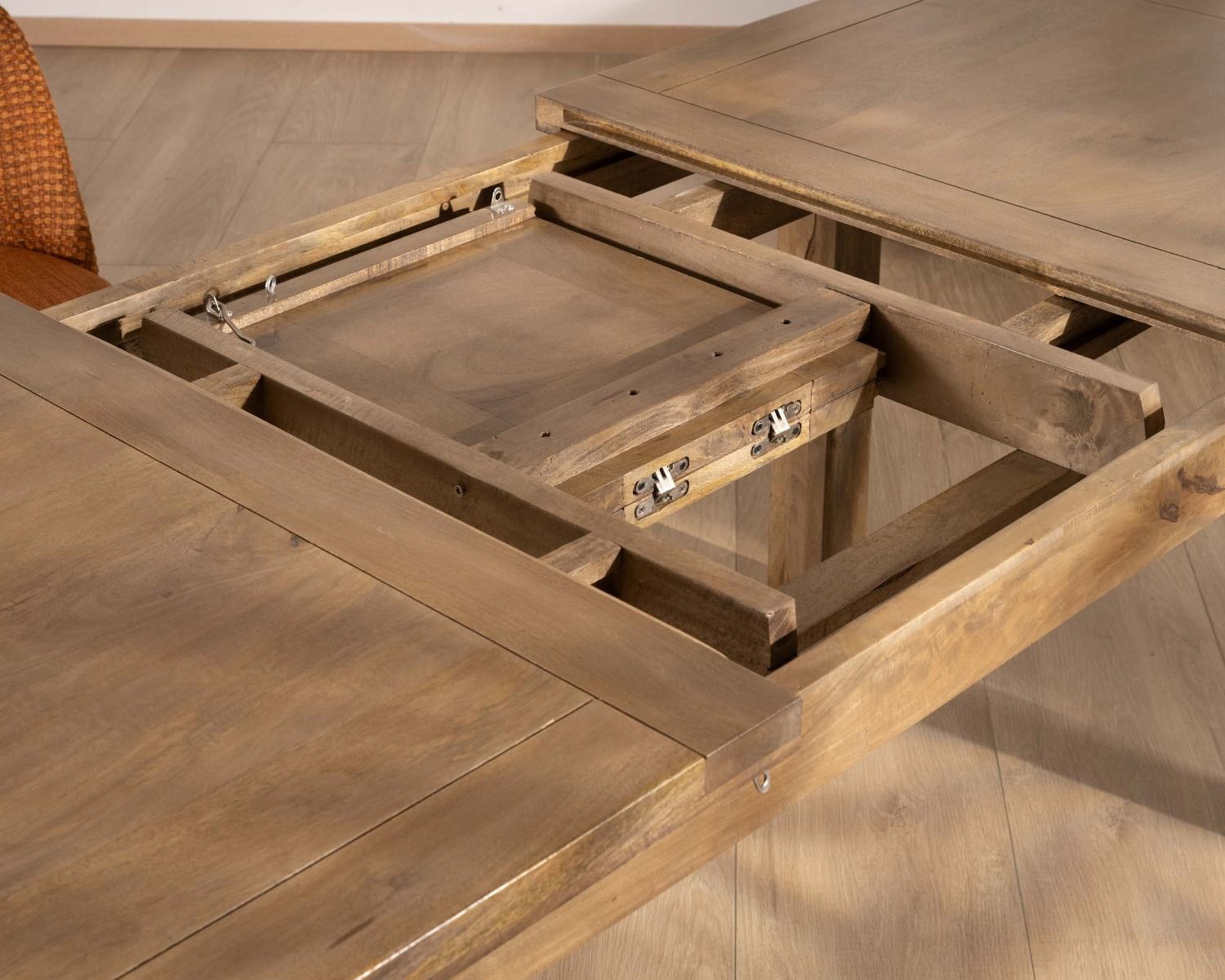 Tavolo da pranzo rettangolare allungabile "Baz" in legno di mango 160-200cm