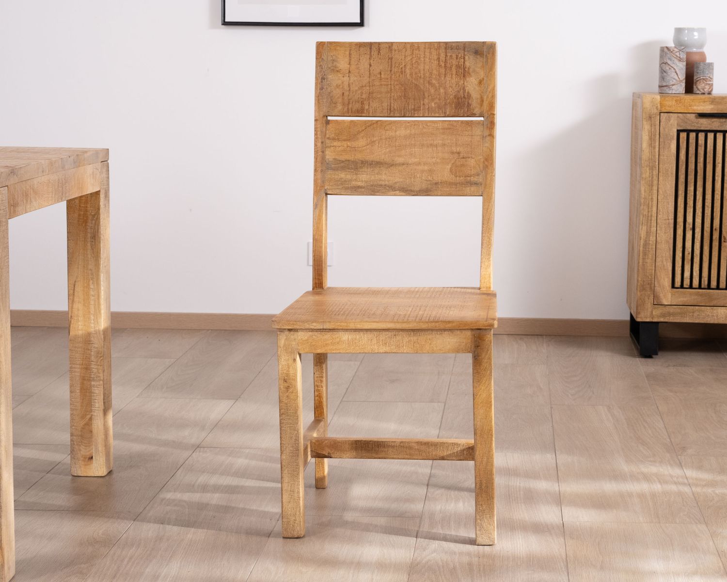 Set di 2 sedie da pranzo "Manoha" in legno di mango