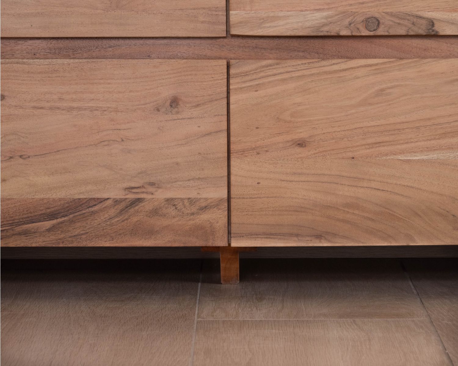 Cassettone a 6 cassetti "Lignum" in legno di acacia, stile scandinavo