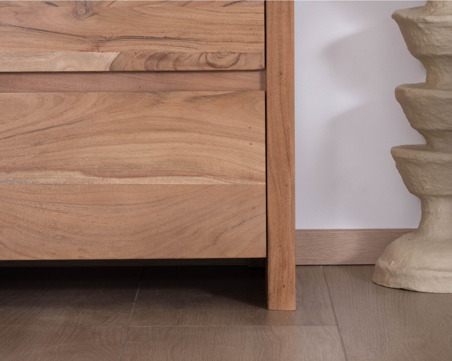 Cassettone a 6 cassetti "Lignum" in legno di acacia, stile scandinavo