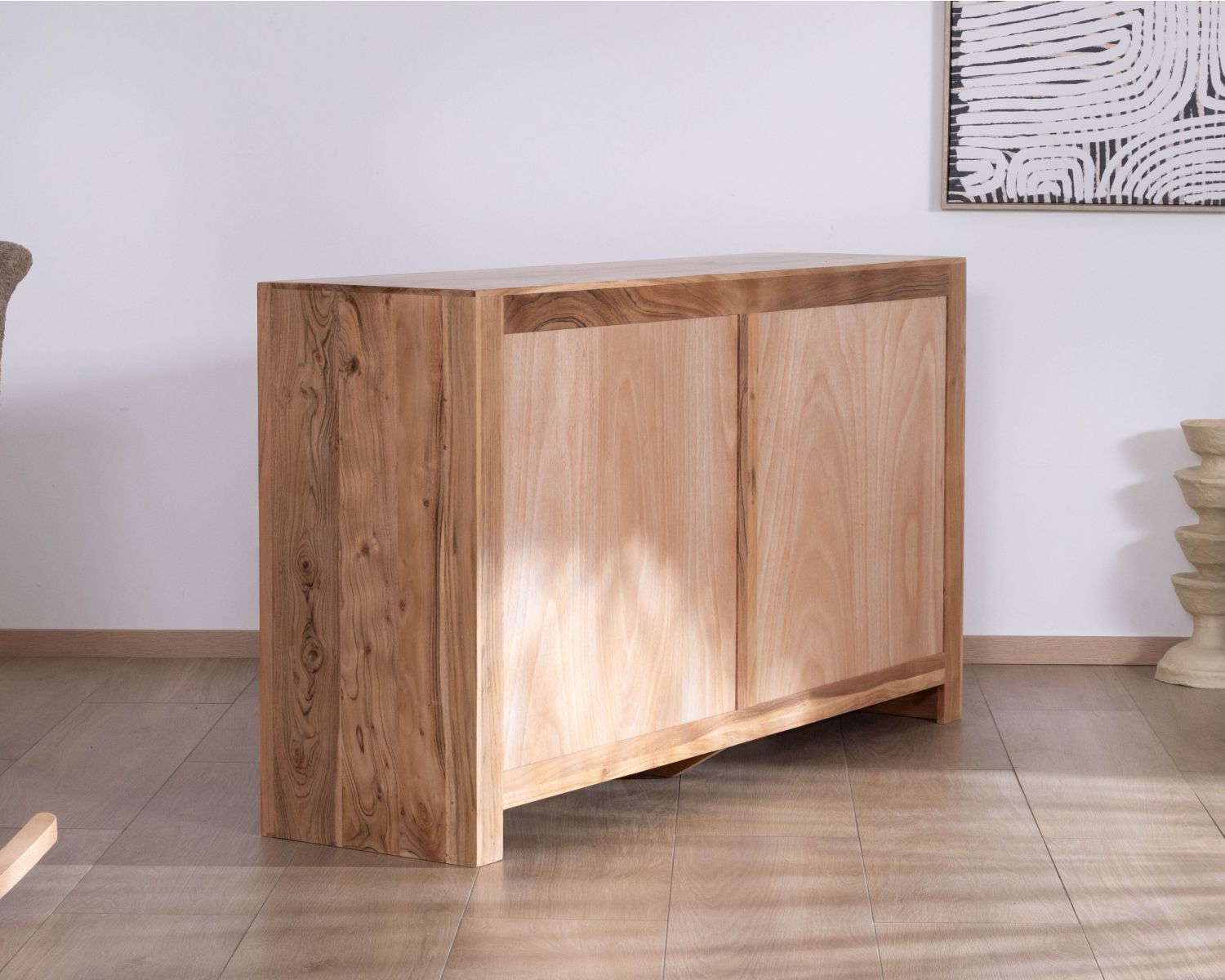 Cassettone a 6 cassetti "Lignum" in legno di acacia, stile scandinavo